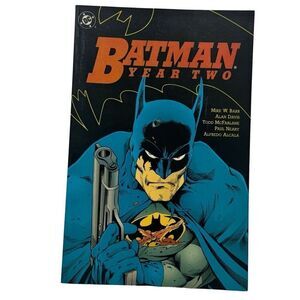 BATMAN: YEAR TWO TPB FIRST PRINTING OOP ALAN DAVIS TODD MCFARLANE ART 1990